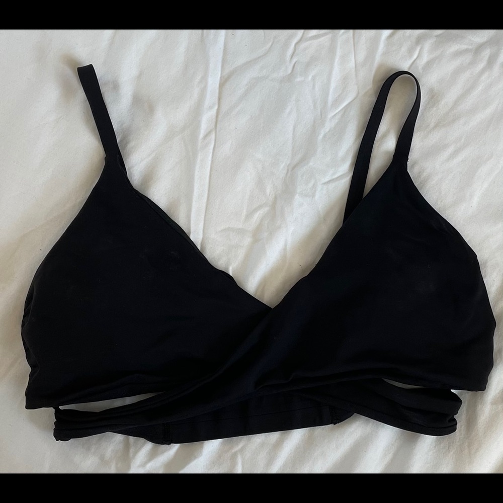 LuLu Lemon black bikini top